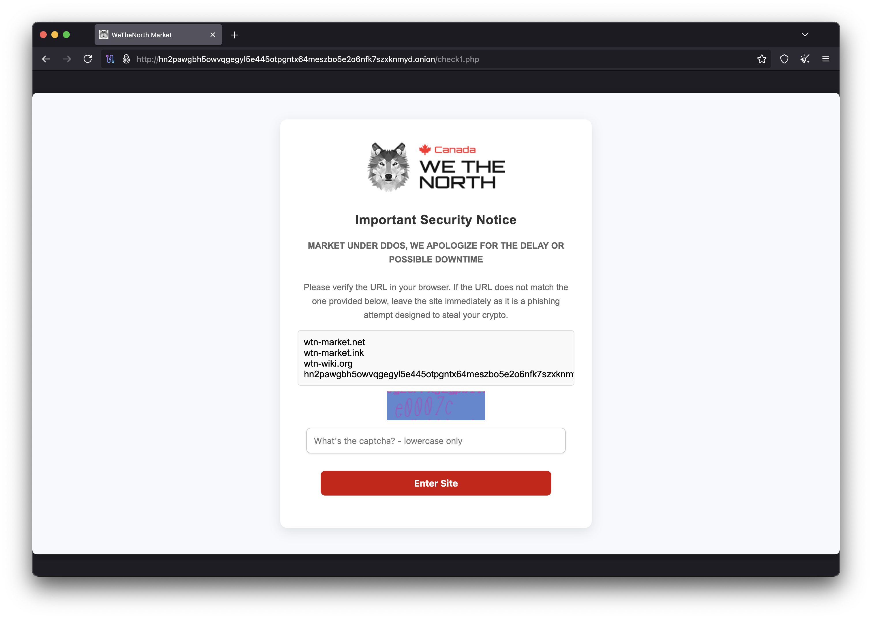 WeTheNorth anti-phishing security settings and 2FA authentication setup on WTN 2026